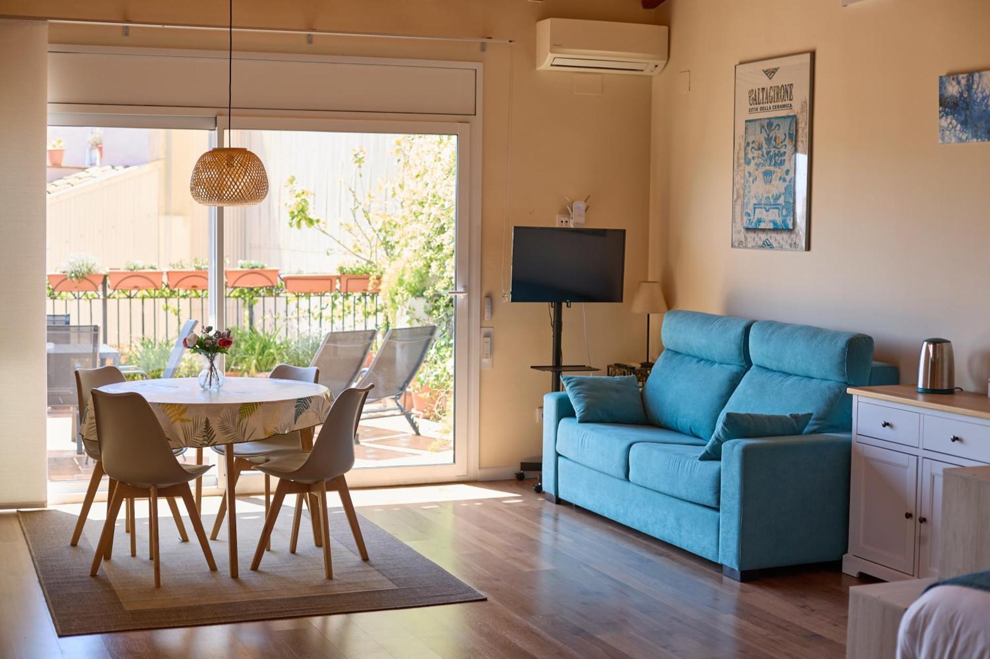 Apartamento Blanes Playa Bagian luar foto